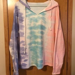 Xl tye dye pull over